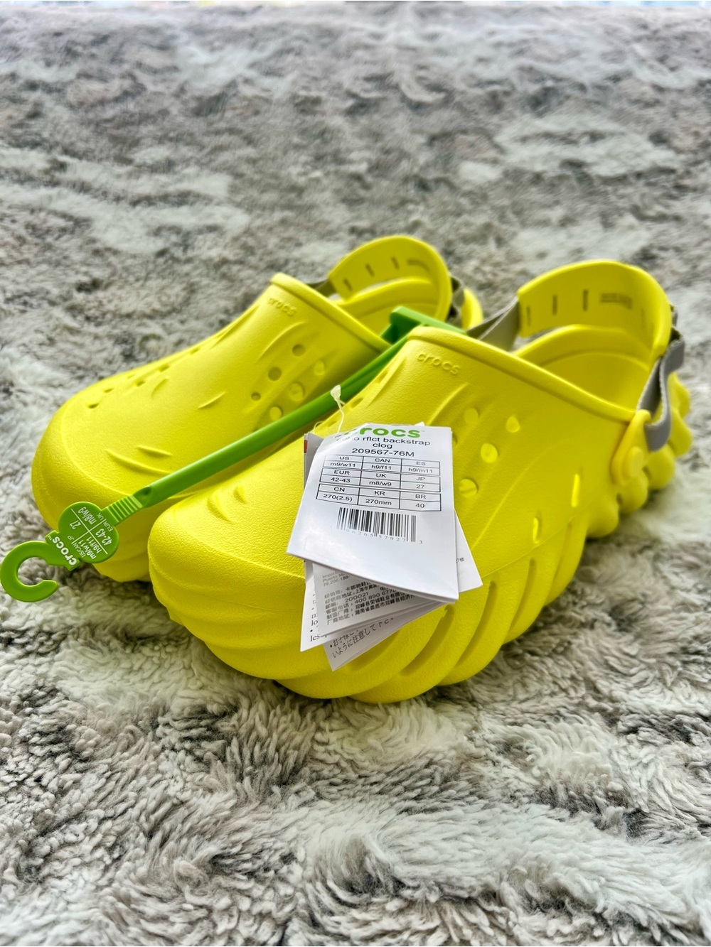 Crocs Echo Reflective Backstrap Clog (209567-76M) M9/W11 - Acidity